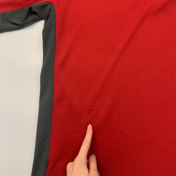 Columbia Polo Shirt Mens L Large Red Columbia Grt Omni Dry Short Sleeve Golf - Picture 9 of 11